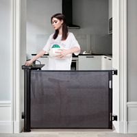 Barrière de sécurité rétractable pour enfants, pour fenêtre française, robuste, en maille, barrière de sécurité pour bébé, barrière pour chien