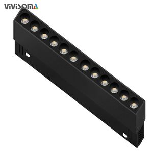 MT4200320 Rail lumineux magnétique intelligent en aluminium fin, moderne, encastré, monté en surface, DC48V, 6W-45W, pour salon, chambre à coucher - Product Image 2