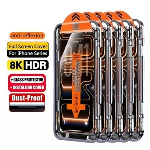 แผ่นกันรอยหน้าจอ HD สำหรับ iPhone 17 PRO MAX 15 16 <span class=keywords><strong>13</strong></span> 11 14 16E 12 MINI XR XS 7 8 PLUS กระจกนิรภัยติดง่าย - Product Image 1