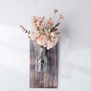Bouquet de fleurs artificielles CallaFloral Rose rose Décoration de mariage et de maison CF01306 - Product Image 2
