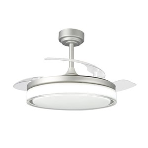 White Black <b>Ceiling</b> <b>Fan</b> <b>With</b> <b>Light</b> and Remote Control Modern Black <b>Led</b> <b>Fan</b> <b>Light</b> 110V 220V 42 Inch <b>with</b> <b>Light</b> for Home Bedroom - Product Image 1