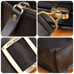 Sac messager en cuir PU de grande taille tendance, imperméable, de haute qualité, sac bandoulière personnalisé, vintage, de luxe, de marque - Product Image 4