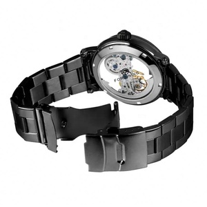 Vintage Men's <b>Automatic</b> Mechanical <b>Watch</b> <b>Skeleton</b> Openwork Dial Stainless Steel Luxury Business <b>Watch</b> with Roman Numeral Bezel - Product Image 6