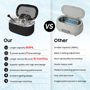 <span class=keywords><strong>Appareil</strong></span> de nettoyage électrique à ultrasons professionnel à vibration à haute fréquence pour lunettes <span class=keywords><strong>bijoux</strong></span> montre - Product Image 2