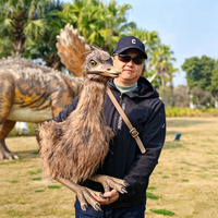 Marionnette de dinosaure animatronique pour parc naturel