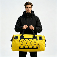 Sac de voyage imperméable en PVC de 80 L, à fermeture enroulable, pour le voyage, le camping, le kayak, la salle de sport, la plage et l'escalade