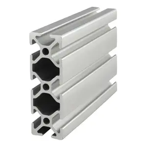 China supplier 25*75 Eight Open T-Slots T slot aluminum profile for industrial shelf workbench robot assembly line 2040 2080