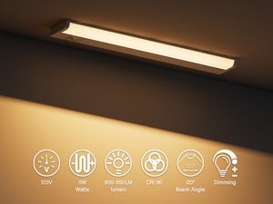 ไฟ LED แบบเดินสายใต้ตู้ไฟ5CCT สำหรับเคาน์เตอร์ห้องครัว - Product Image 6