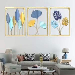 Cadre mural décoratif en métal doré S3 60x40cm pour salon, idéal pour l'affichage en hall, vente en gros directe usine, livraison directe - Product Image 6