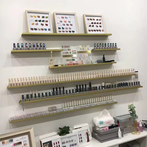 Présentoir mural en métal pour <span class=keywords><strong>salon</strong></span> de manucure avec suspension pour rangement de vernis à ongles, marque HUAYOU, origine Fujian - Product Image 5