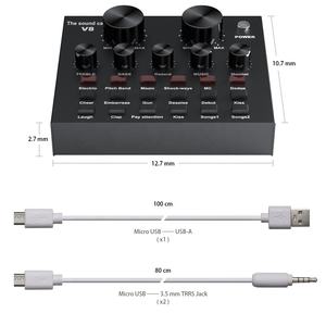 MAONO Micro de Studio PC <span class=keywords><strong>Microphone</strong></span> Kit Avec V8 Carte Son Interface Audio Pour la Communication en direct ou Chanter - Product Image 3