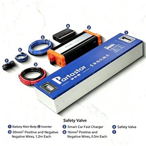 Kit complet double batterie pour <span class=keywords><strong>Ford</strong></span> Ranger T9 Next Gen <span class=keywords><strong>Raptor</strong></span>, batterie LiFePO4 12,8V 368Ah, onduleur 3000W, chargeur DC-DC, pour benne de camion - Product Image 6