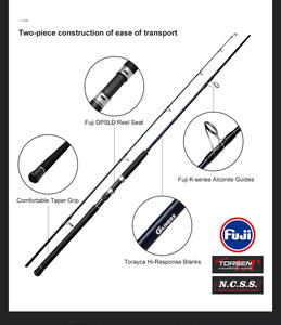 2,7 M 3M Fibra de carbono Off Shore spin pole <span class=keywords><strong>Pesca</strong></span> en agua salada <span class=keywords><strong>Surfcasting</strong></span> Rod - Product Image 6