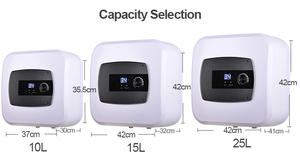 Calentador de Agua Eléctrico Digital para Cocina y Baño, Calentamiento Rápido, Plástico, 15L/20L/30L, Tanque de Acero Inoxidable, IPX4 Impermeable, para Hotel - Product Image 3
