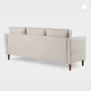 Mobili da soggiorno moderni stili semplici contemporanei reclinabili in tessuto di lino <span class=keywords><strong>bianco</strong></span> antimacchia divano componibile a tre posti - Product Image 3