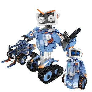 Mould King 15083 2.4G 3 IN 1 Max Science-Fiction Kriegsroboter Steuerungsroboter MOC Block-Spielzeuge intelligenter kreativer Programmierroboter für Jungen Geschenk