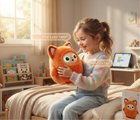 Produit phare : Compagnon de bureau IA Lapin, Robot poupée compagnon émotionnel à dialogue intelligent, Jouet en peluche éducatif et Pendentif