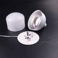 Ampoule LED à haute puissance 5-60W avec boîtier en aluminium, puce DOB, matériau brut SKD