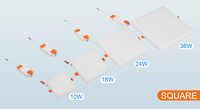 Panneau lumineux LED moulé sous pression de haute qualité SKD Panneau lumineux rond pour plafond en matière première