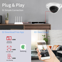 4MP Mini POE IP métal dôme intérieur CCTV caméra de sécurité IR ascenseur AI système de détection Seetong CMOS pour ascenseur ascenseur sécurité