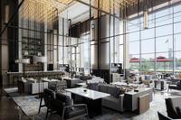 Ensemble de meubles de restaurant d'hôtel moderne de luxe SHIYI, chaises et tables de salle à manger personnalisées pour projets d'aménagement intérieur d'hôtels 5 étoiles