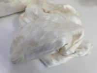 Briques supérieures naturelles non teintées fibre fournitures d'art feutrage filature teinture tissage bricolage crayon itinérant blanc 100% soie de mûrier ruban