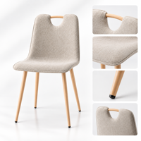 Chaise de salle à manger en tissu nordique pour projets B2B, hôtels, auberges, restaurants – Commande en gros, siège moderne et confortable, OEM