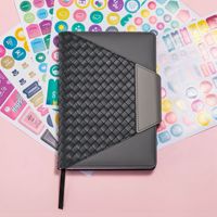 Organisateur de budget mensuel avec poches pour les factures. Carnet de suivi des dépenses A5 en tissu, 50 feuilles, journal de budget, planificateur financier