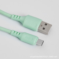 Kabel Pengisi Daya Micro-USB 1m dengan Konduktor Tembaga Berlapis Timah Warna Macaron 2A, Selubung PVC, Harga Pabrik, untuk Kamera & Komputer