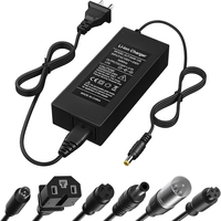 Pengisi Daya Baterai Li-ion Skuter Listrik Kabbol 54.6V 2-3A Pengisian Cepat 5 Colokan Universal EU/US Model Desktop AC F120