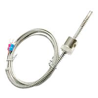 Sensor Suhu Elektrik Tipe K/J dengan Cincin Pengunci dan Pegas Tekanan yang Dapat Disesuaikan untuk Mesin Cetak Injeksi