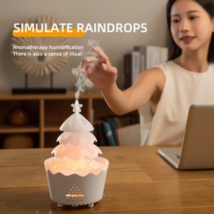 New Year's Christmas <b>Tree</b> Remote Control Aromatherapy Machine Humidifier Night <b>Light</b> Household Fog Quantity for Car Atmosphere - Product Image 3