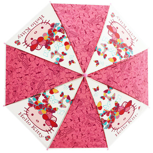 ร่มพับขนาดเล็กสำหรับเด็ก ลายรุ้ง พิมพ์ลายน่ารัก ควบคุมการเปิด-ปิดด้วยมือ แบบตรง - Product Image 2