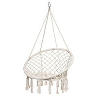 Macrame Patio Swings Hamac Swing Chair Décoration intérieure et extérieure suspendue avec glands et franges pour les tout-petits et les adultes