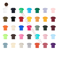 T-shirt Col Rond Homme 250 G/m² Coton Lourd 100% Personnalisable, Conception ODM Vierge, 34 Couleurs