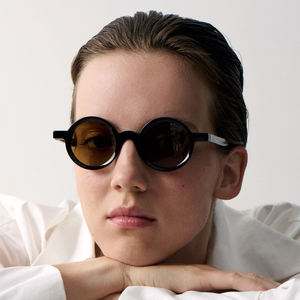 Gafas de sol Finewell Luxury Design Vintage Small Round PC + CP Frame, logotipo personalizado, tonos de moda para mujeres y hombres - Product Image 2