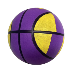 Pallone da <span class=keywords><strong>Basket</strong></span> Silenzioso con Logo Personalizzato, Copertura in PU, Misura 6, Resistente all'Usura, per Allenamento e <span class=keywords><strong>Partite</strong></span>, Peso 600g, N.7 - Product Image 1