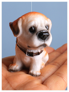 Statuetta in Resina di Animali Domestici: Pug, Schnauzer, Dalmatino, Chihuahua, Rottweiler, Bulldog, <span class=keywords><strong>Beagle</strong></span>, Westie, Pastore Tedesco - Miniatura da Giardino - Product Image 3