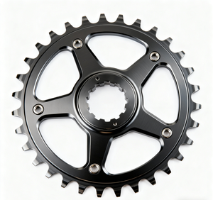 Tùy chỉnh CNC gia công Phụ tùng xe đạp, đen <span class=keywords><strong>anodized</strong></span> nhôm chainring nhện, độ chính xác cao cơ giới Xe đạp đua thành phần - Product Image 2