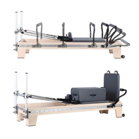 Machine de Pilates et de yoga multifonctionnelle portable en bois d'érable avec jambes rétractables pour studios de Pilates professionnels