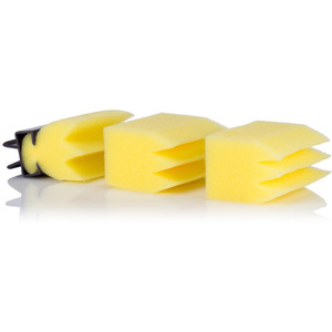 Playboy <b>Sponge</b> Hairbrush S930 <b>Yellow</b> Rectangle High Density Soft Salon Use - Product Image 2