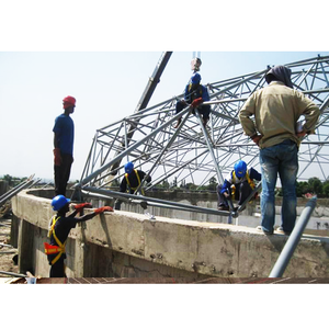 軽量鉄骨構造プレハブ鉄骨フレーム屋根ショッピングモールファンクションホール - Product Image 6