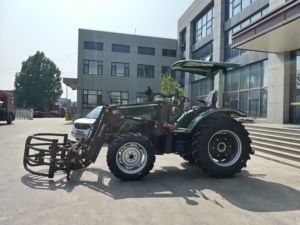 小型ホイールトラクター,フロントローダー100hp 4wd,Hay Silage Grab 4WD農業用トラクター - Product Image 4