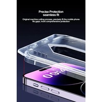 2 films anti-espion HD en verre trempé pour iPhone 17, 16, 15, 14, 13, 12, 11 Plus, Pro Max, XS, XsMax, XR, installation sans poussière