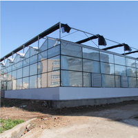 Moderne Venlo Polycarbonaat Glas Landbouw Kas Multi-Span Commerciële Pc Sheet Kassen Leveren Groen Huis Algemeen Systeem