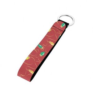 Custom Keychain Short <b>Lanyard</b> Metal Tail Clip Webbed Buckle Wrist <b>Lanyard</b> Thermal Transfer Polyester <b>Mobile</b> <b>Phone</b> Key Ring - Product Image 4