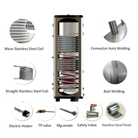 Pompe à chaleur air-eau 100L 200L 300L 500L, chauffe-eau solaire, chaudière à pompe à chaleur air-eau