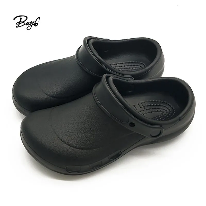Wholesale Water Proof Non-slip Rubber Hotel kitchen Shoes For Men