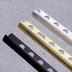 Tùy Chỉnh 12Mm Linh Hoạt Laminate Tường Cạnh Bảo Vệ Cầu Thang Thảm Sàn Nhôm Hồ Sơ Bìa Gạch Trim Dải Thiết Kế Hiện Đại - Product Image 1