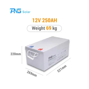 High Quality Long Life Gel Battery Batterie Gel 12v 200ah Lead Acid Battery Suitable for Home Solar System 12V 150ah 2 Years